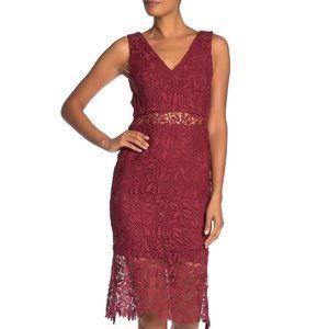 NSR Primm V-Neck Lace Dress